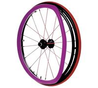 Copertura for sedia a rotelle for sport a rotelle, Copricerchio for sedia a rotelle, Copertura posteriore, Copertura for spinta manuale antiscivolo e resistente all'usura (Color : Purple, Size : 22i