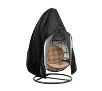 Copertura For Sedia Sospesa Eggshells, Pieghevole Resistente Alle Intemperie, Protezione Solare, For Uso In Cortile(Black,190T Single)