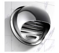 Copertura for sfiato dell'asciugatrice rotonda in acciaio inossidabile 304, griglia a persiana, cappa di scarico con rete integrata (2~8 pollici)(11cm/4.33in)