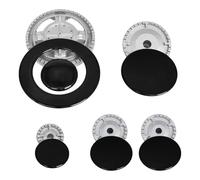 Copertura fornello a gas, set di copertura per fornelli a gas, con 6 tappi per fiamma e 5 bruciatori a gas, kit per fornelli, copertura per piano cottura per 5 fornelli, ricambi per fornelli a gas per