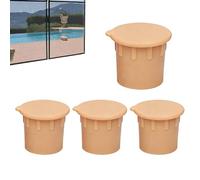Copertura foro recinzione piscina 4 pezzi in silicone resistenti alle