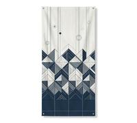 Copertura geometrica per porta decorativa, design astratto moderno, decorazione per porta d'ingresso, per interni ed esterni, sfondo da appendere stagionale, 91 x 182 cm