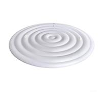 Copertura gonfiabile per vasca da bagno con isolamento termico, dimensioni regolabili da 128 cm a 180 cm, materiale PVC a prova di perdite per una protezione affidabile della spa all'aperto (bianco