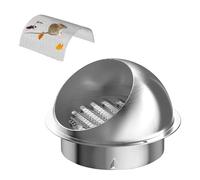 Copertura griglia di ventilazione circolare, Copertura di sfiato con rete di protezione for presa d'aria, asciugatrice, parete e ventola di scarico (50-300) mm(5.9Inch - 150Mm)