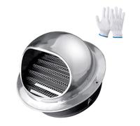 Copertura griglia di ventilazione circolare, Griglia di ventilazione for essiccatore in acciaio inox con maglia da 50-300 mm(5.1Inch - 130Mm)