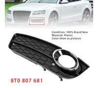 Copertura Griglia Fendinebbia Lato Sinistro Auto Per Audi A5 2008-2011 #Left T9