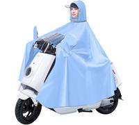 Copertura impermeabile a per scooter da mobilità Poncho antipioggia universale for bici elettriche biciclette motocicli multicolore 4XL-5XL(Blue,4XL)