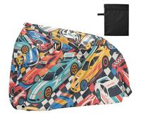 Copertura impermeabile della bici della macchina da corsa del fumetto di colore sveglio con fori di bloccaggio Anti polvere pioggia neve UV Storage Esercizio Bike Cover Adatto per la maggior parte