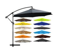 Copertura impermeabile di ricambio per ombrelli da giardino, protezione UV, adatta per ombrelloni da giardino da 2 m a 3,5 m, compatibile con 6 e 8 costole, resistente scudo per esterni