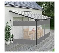 Copertura impermeabile durevole in PVC per terrazza e pergola, 3 x 2,7 m, resistente al gelo e al gelo, ideale per la protezione di padiglioni e garage