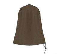 Copertura impermeabile e antipolvere per fontana per uso esterno in giardino, tessuto 210D protegge le fontane da intemperie e detriti, compatibile con diverse forme di fontana (colore caffè)