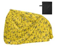 Copertura impermeabile gialla per bici all'aperto con fori di blocco anti polvere pioggia neve UV Storage Mountain Road Bike elettrica copertura adatta per la maggior parte dei fondi impermeabile para