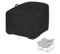 Copertura impermeabile in tessuto Oxford 210D per sedie a dondolo da patio, con orlo elastico per evitare il sollevamento del vento e proteggere dalla pioggia (106,7 x 106,7 x 86,4 cm)