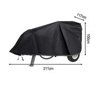 Copertura impermeabile nera per spaccalegna progettata per condizioni difficili