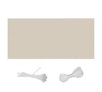 Copertura impermeabile per balcone, protezione dai raggi UV, rettangolare, con occhielli e cordino, per terrazza, giardino, piscina, patio, resistente, per la privacy, 0,95 x 3,5 m