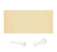 Copertura impermeabile per balcone, protezione dai raggi UV, rettangolare, con occhielli e cordino, per terrazza, giardino, piscina, patio, resistente, per la privacy, 0,95 x 3,5 m