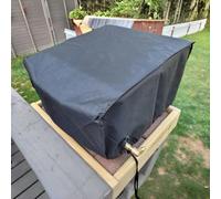 Copertura impermeabile per barbecue da patio, con tessuto a doppio strato e cuciture sigillate, cordino inferiore regolabile per una vestibilità sicura contro vento, pioggia, polvere e neve, facile da