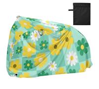Copertura impermeabile per bici da esterno a scacchi con fiori di rosa gialla alla moda con fori di bloccaggio anti polvere pioggia neve UV Storage Copertura per bici elettrica adatta per la maggior