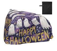 Copertura impermeabile per bicicletta da esterno per ciclomotore, resistente e antivento, protezione solare per mountain bike, bici da strada, fantasma, luna, stelle, Happy Halloween