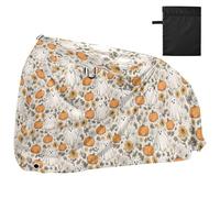 Copertura impermeabile per bicicletta da esterno per ciclomotore, resistente e antivento, protezione solare per mountain bike, bici da strada, zucca, fiore, fantasma