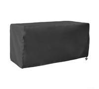 Copertura impermeabile per box da giardino, 210D, in tessuto Oxford 210D, con fibbia regolabile, per mobili da giardino, patio, per tutte le stagioni, colore nero, 123 x 62 x 55 cm (130 x 60 x 71 cm)