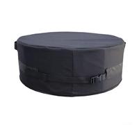 Copertura impermeabile per braciere in tessuto 600D con cinghie regolabili con fibbia per legna e braciere in metallo, protezione esterna (D51 x 20 cm)