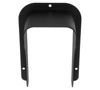 Copertura impermeabile per campanello, Campanello in acciaio, controllo accessi e copertura antipioggia con blocco delle impronte digitali nero 17,4x11,7x6,6 cm