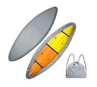 Copertura impermeabile per canoa kayak 420D, protezione UV, antipolvere, regolabile, in poliestere, per barche da pesca da 4,6 a 5 m, universale, per uso esterno.