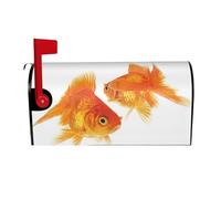 Copertura impermeabile per cassetta delle lettere, con simpatico pesce rosso, copertura magnetica per decorare la casa e il giardino, dimensioni 53,3 x 45,7 cm