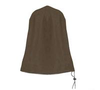 Copertura impermeabile per fontana da esterno, 91,4 x 106,7 cm, con coulisse, design resistente, protegge fontane da giardino, vasche per uccelli e mobili con base rotonda (caffè)
