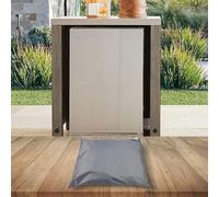 Copertura impermeabile per frigorifero da esterno per congelatori verticali compatti, tessuto Oxford 210D, con corde fisse e passanti (grigio S)