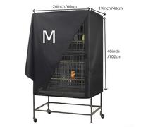 Copertura impermeabile per gabbia per pappagalli, con proprietà di blocco della luce, per un riposo tranquillo in gabbie extra large (66 x 48 x 102 cm)