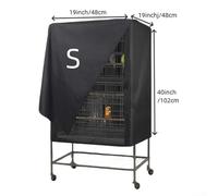 Copertura impermeabile per gabbia per pappagalli, con proprietà di blocco della luce, per un riposo tranquillo in gabbie extra large (48 x 48 x 102 cm)