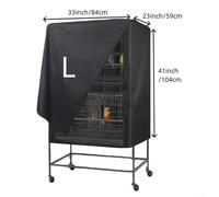 Copertura impermeabile per gabbia per pappagalli, con proprietà di blocco della luce, per un riposo tranquillo in gabbie extra large (84 x 59 x 104 cm)