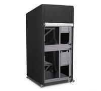 Copertura impermeabile per gatti per tutte le condizioni atmosferiche, protezione per gabbie per gattini all'aperto, resistente ai raggi UV, materiale 210D con design di ventilazione, dimensioni 160 x