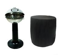 Copertura impermeabile per griglia, 77 cm, rivestimento argento, resistente | Si adatta a varie griglie rotonde, tiene lontana la polvere, protegge dai detriti, dimensioni 75 cm, conservazione pulita (B)