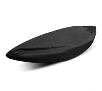 Copertura impermeabile per kayak, per riporre e viaggiare all'aperto | Telone resistente per canoa barca con protezione solare | sistema di chiusura regolabile a rullo e clip | grigio blu (300 cm nero