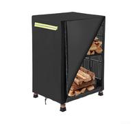 Copertura impermeabile per legna da ardere per esterni, design con doppia cerniera laterale per un facile carico e scarico, coulisse in nylon per una vestibilità sicura in condizioni di vento