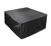 Copertura impermeabile per mobili da giardino, 160 x 140 x 120 cm, protezione da esterni, antipolvere, antivento, resistente agli strappi, personalizzabile per tutte le stagioni, copertura nera
