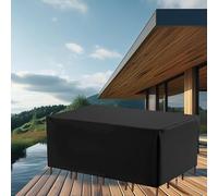 Copertura impermeabile per mobili da giardino, 250 x 190 x 90 cm, resistente ai raggi UV, in tessuto Oxford 600D, protezione per tavolo da esterno con coulisse, copertura durevole per tutte le