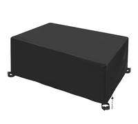 Copertura impermeabile per mobili da giardino, 270 x 110 x 70 cm, resistente, in tessuto Oxford 420D, rettangolare, antivento e resistente ai raggi UV, per proteggere il tavolo da esterno in caso di