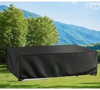 Copertura impermeabile per mobili da giardino, 280 x 120 x 75 cm, copertura impermeabile per divano, tavolo e sedie in rattan, tessuto Oxford 420D, antivento, divano rettangolare