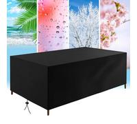 Copertura impermeabile per mobili da giardino, 300 x 100 x 100 cm, in tessuto Oxford 420D, antivento, resistente ai raggi UV, antistrappo, protezione durevole per mobili da giardino