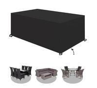 Copertura impermeabile per mobili da giardino, 300 x 200 x 100 cm, copertura per tavolo da patio, anti UV, antistrappo, in tessuto Oxford in rattan, per mobili da giardino, divano, tavolo, sedie,