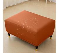 Copertura Impermeabile Per Pouf, Housse Elastico In PU Per Sedie E Panche, Cuscino Protettivo Per Mobili Lavabile In Lavatrice Per Soggiorno, Cucina, Esterno(Orange,XS)