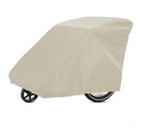 Copertura impermeabile per rimorchi bici per bambini, antipolvere e antivento, mantiene il rimorchio sicuro e pulito (beige)