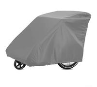 Copertura impermeabile per rimorchio bici per bambini, antipolvere e antivento, mantiene il rimorchio sicuro e pulito (grigio)