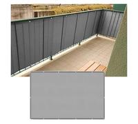 Copertura impermeabile per ringhiera per balcone, antivento, versatile, con lacci, in poliestere, 100 cm di altezza x 950 cm di lunghezza, protezione esterna per balconi