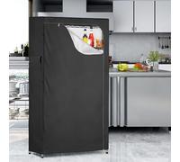 Copertura impermeabile per scaffalature in filo metallico realizzata in tessuto Oxford 210D con cerniera frontale e tasche laterali doppie (121,9 x 45,7 x 182,9 cm)