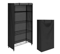 Copertura impermeabile per scaffali, copertura protettiva per interni ed esterni, con cerniera, 81 x 41 x 182 cm (lunghezza x larghezza x altezza)